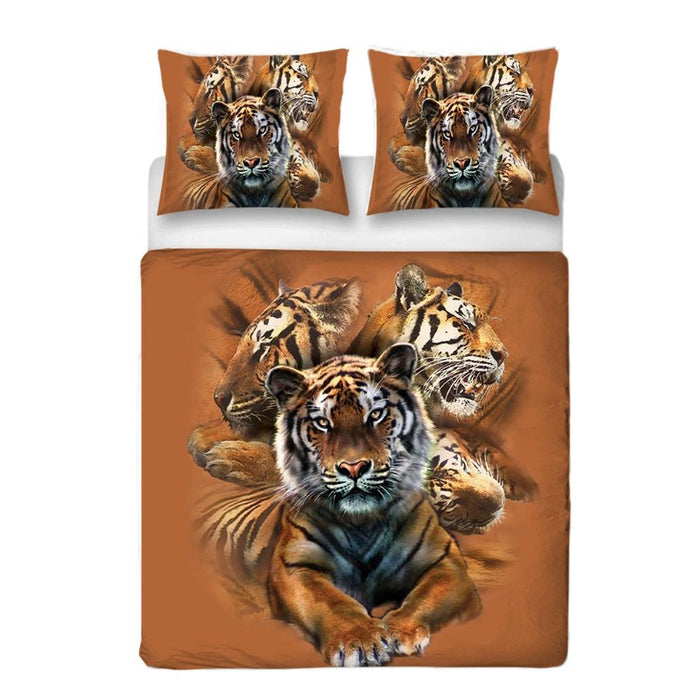 3D Tigers Quilt Cover/Bedding Sets