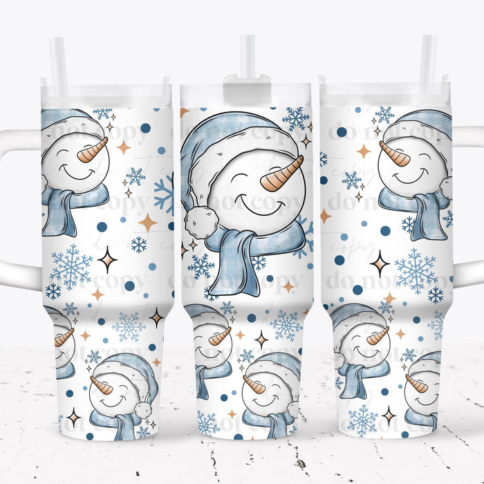 40 oz Tumbler Wrap - UVDTF Ink Transfers - Snowman Grins | UVDTF from The Glitter Guy