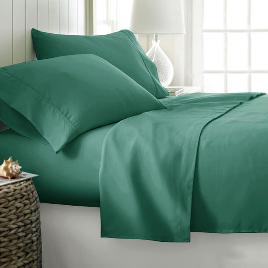 400TC Cotton Sateen Sheet Set - KING SIZE - Teal