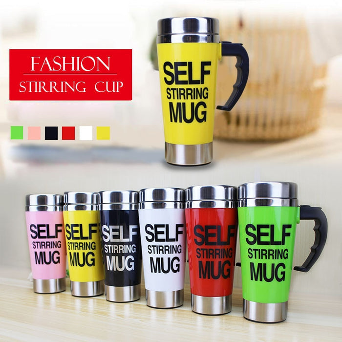 500ml Travel Automatic Self Stirring Stainless Steel Mugs