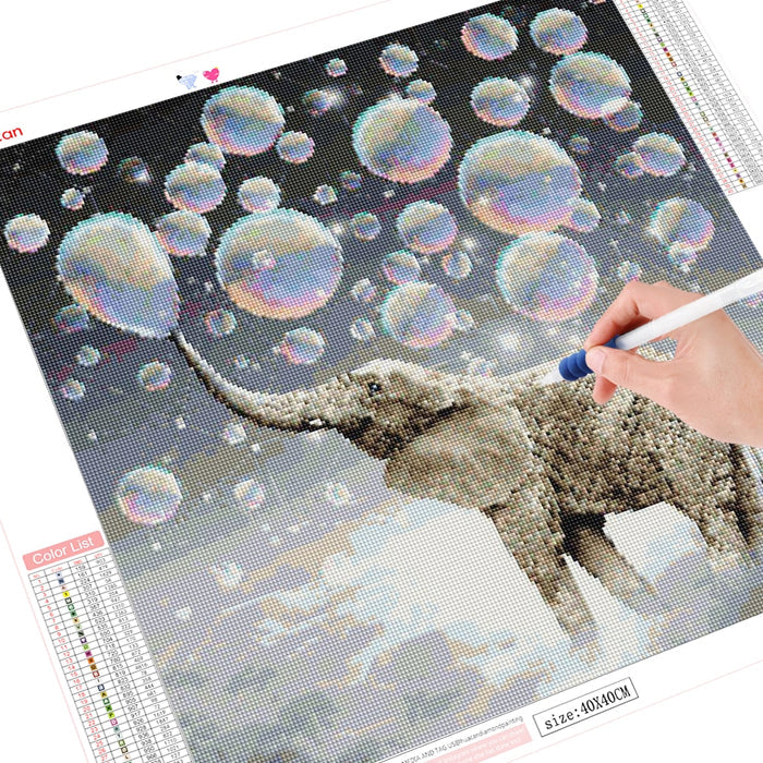 5D DIY Elephant Diamond Painting