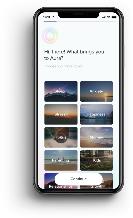 6 Month Subscription to Aura App for Mental Wellness & Sleep