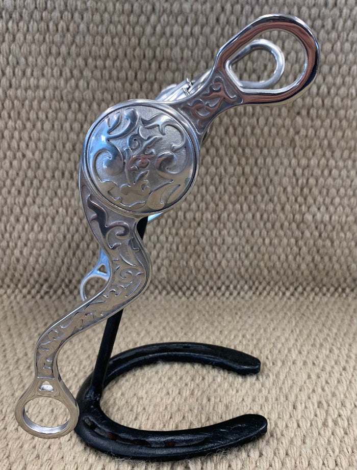 BIT - MB47 - Myler Embossed Sweet Iron Correctional Stainless