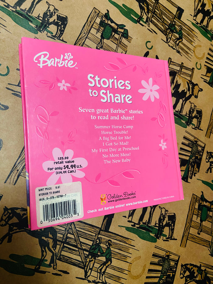 Vintage Barbie Stories To Share Golden Book, 2004 - Deer Creek Mercantile