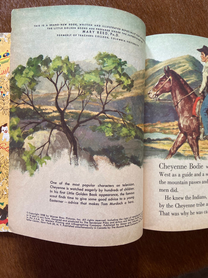 Vintage Little Golden Book Warner Bros. Cheyenne Western First Edition Letter A - Deer Creek Mercantile