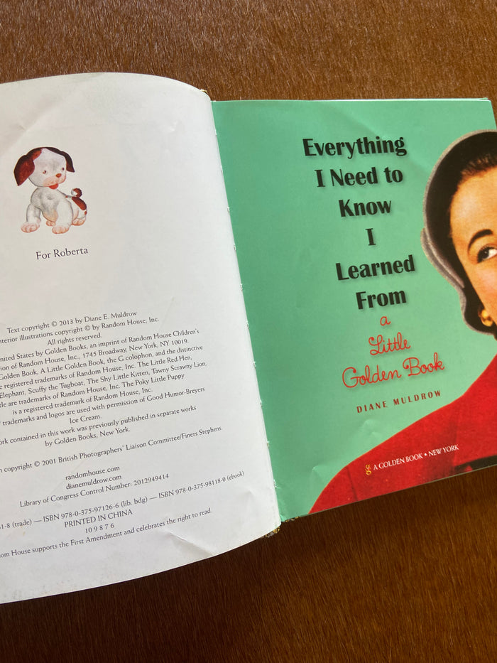 Vintage Little Golden Book Everything I Knew I Learned - Deer Creek Mercantile