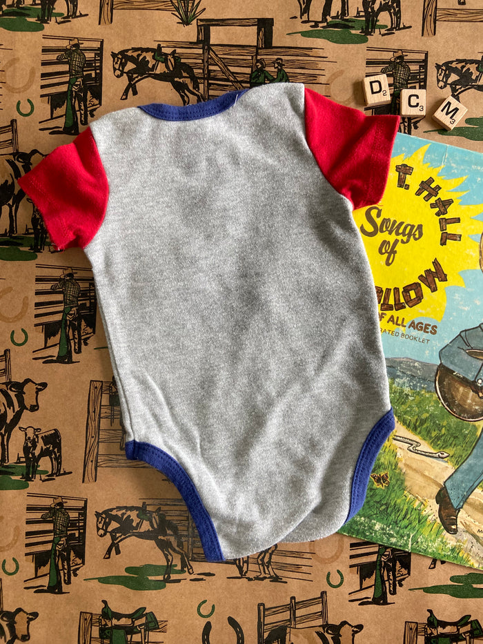 Pre-Loved Guess Red, White, Blue Bodysuit *3-6 Months - Deer Creek Mercantile