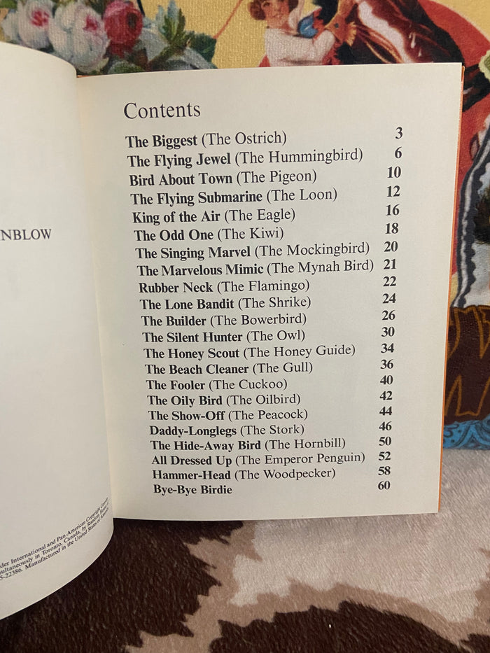 Vintage Birds Do The Strangest Things 1965 Book - Deer Creek Mercantile