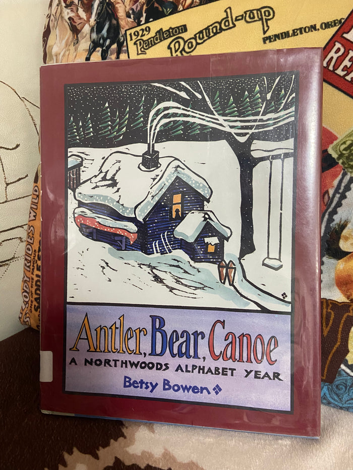 Vintage Antler, Bear, Canoe Northwoods Alphabet Book, 1991 - Deer Creek Mercantile