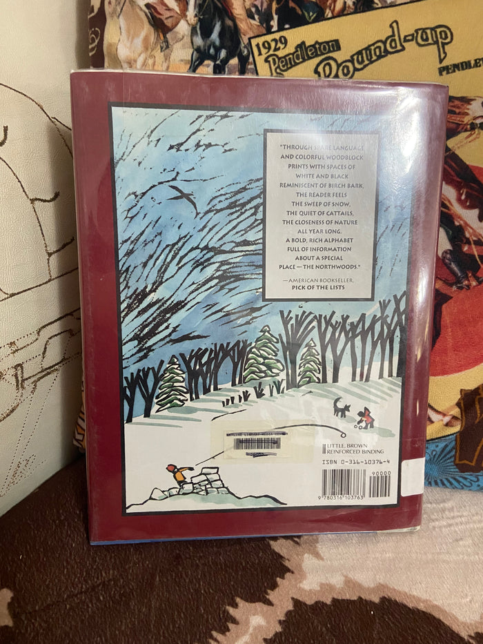 Vintage Antler, Bear, Canoe Northwoods Alphabet Book, 1991 - Deer Creek Mercantile
