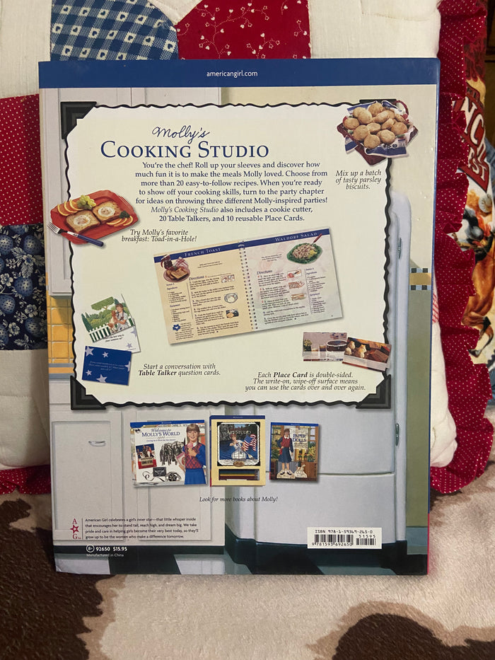 Vintage American Girl Molly's Cooking Studio Cookbook - Deer Creek Mercantile