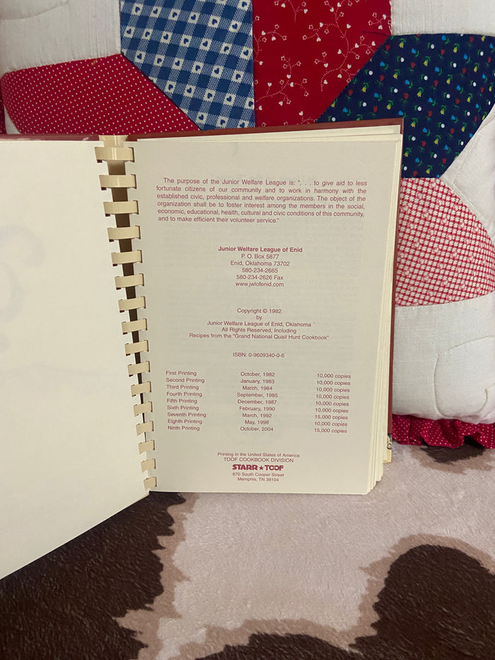 Vintage Stir Ups Enid, OK Cookbook, 1982 - Deer Creek Mercantile
