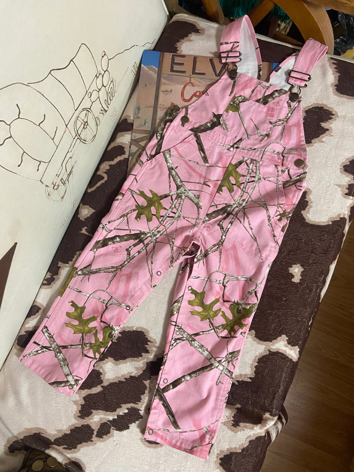 Pre-Loved True Timber Pink Camo Toddler Girls Overalls *4T - Deer Creek Mercantile