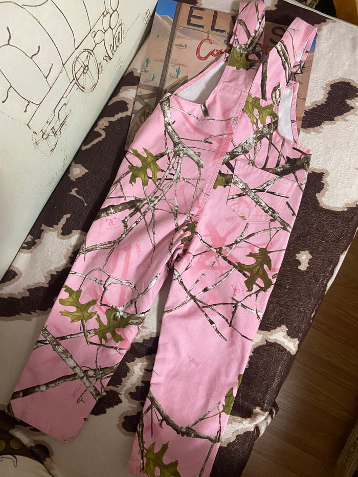 Pre-Loved True Timber Pink Camo Toddler Girls Overalls *4T - Deer Creek Mercantile