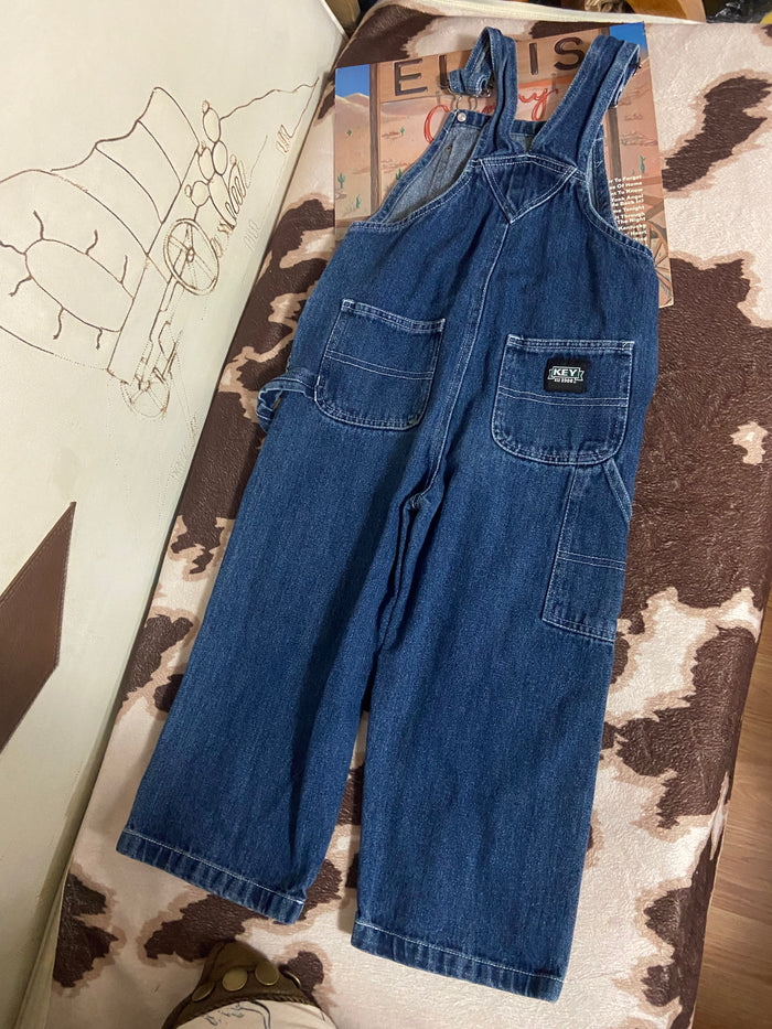 Vintage Key Denim Overalls, Size 4T - Deer Creek Mercantile