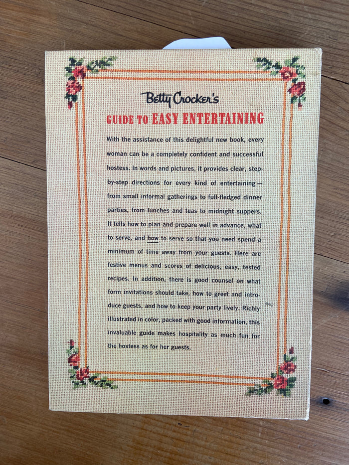 Vintage Betty Crocker Cookbook Guide To Easy Entertaining - Deer Creek Mercantile