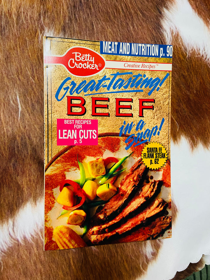 Vintage Betty Crocker Grocery Store Recipe Booklet Cookbook, Great Tasting Beef 1991 - Deer Creek Mercantile