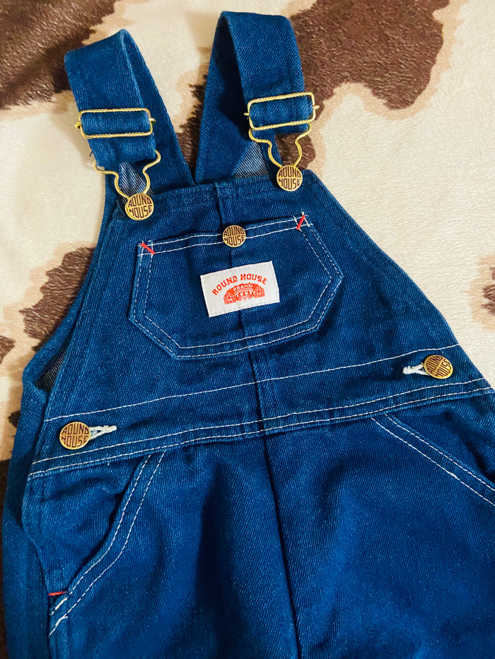 Vintage Round House Denim Overalls, Size 18 Months - Deer Creek Mercantile
