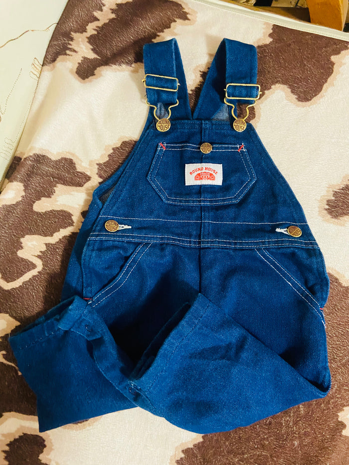 Vintage Round House Denim Overalls, Size 18 Months - Deer Creek Mercantile