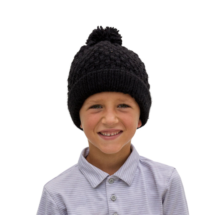 Abby Beanie - an Adorable Handknit Pom Beanie