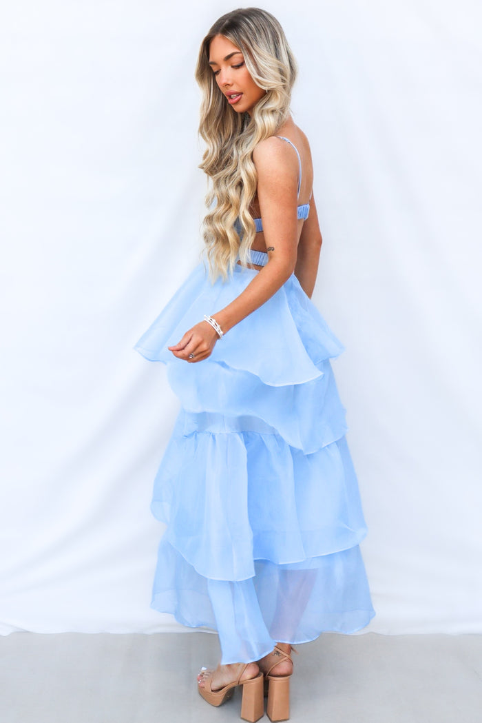 Adora Maxi Dress - Blue - Runway Goddess