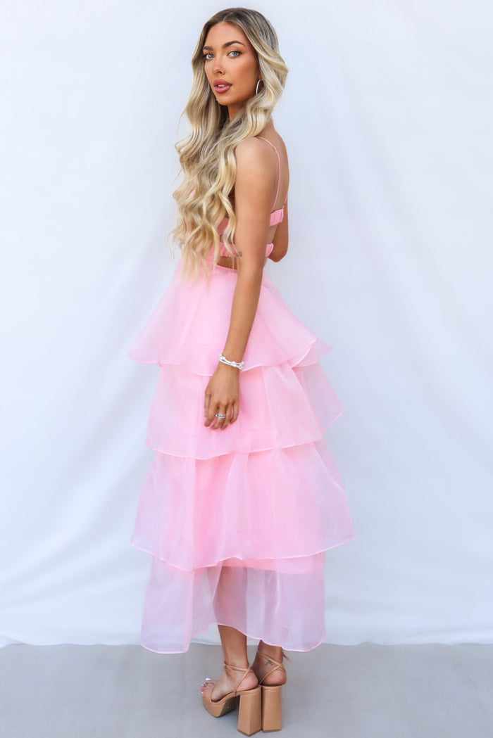 Adora Maxi Dress - Pink - Runway Goddess