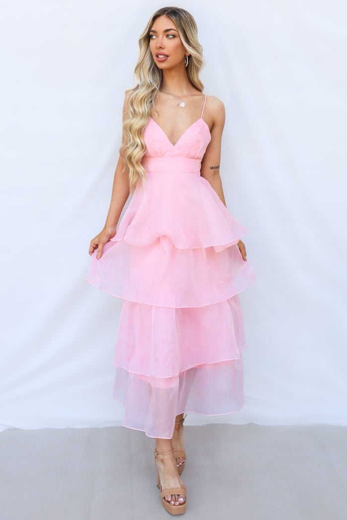 Adora Maxi Dress - Pink - Runway Goddess