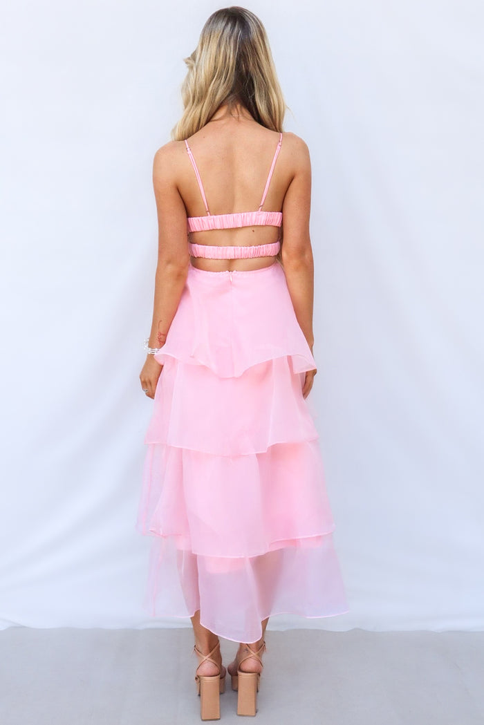 Adora Maxi Dress - Pink - Runway Goddess