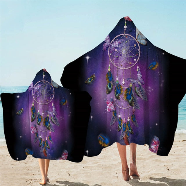 Adults & Kids Dreamcatcher Hooded Microfiber Towels