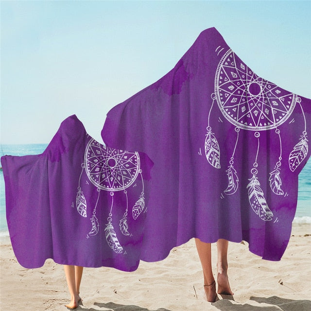 Adults & Kids Dreamcatcher Hooded Microfiber Towels