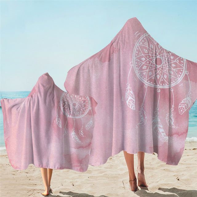 Adults & Kids Dreamcatcher Hooded Microfiber Towels
