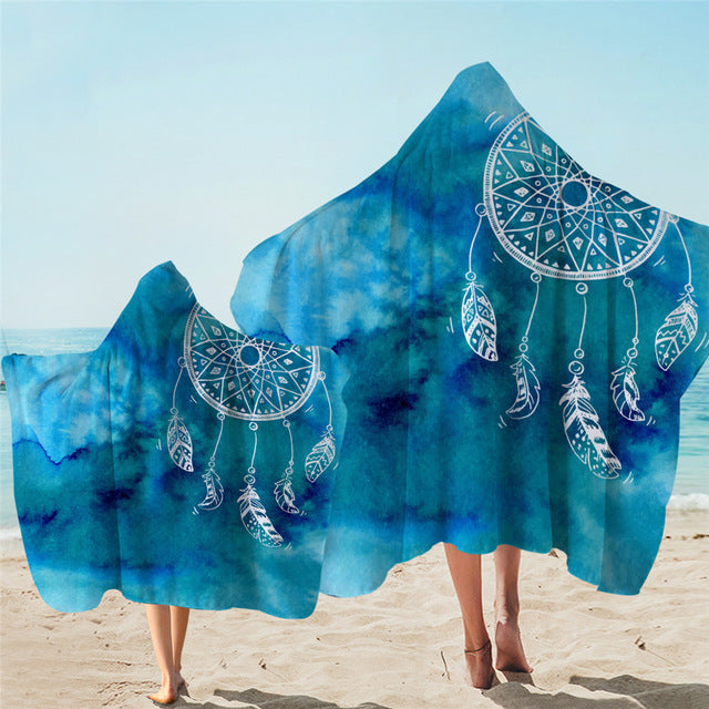 Adults & Kids Dreamcatcher Hooded Microfiber Towels