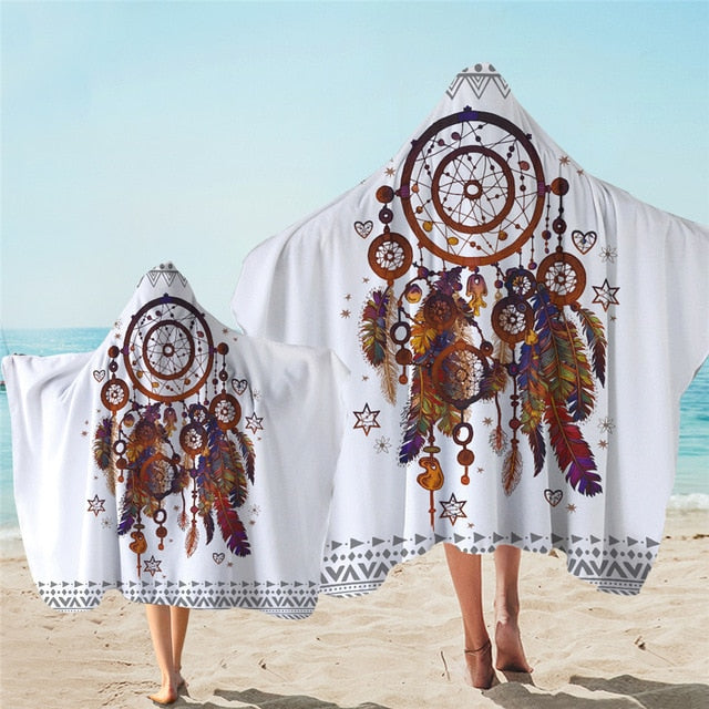 Adults & Kids Dreamcatcher Hooded Microfiber Towels