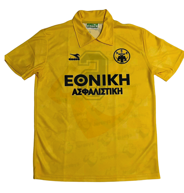 AEK Athens Shirt 1989-1990 Home - Retro Jerseys, φανέλα αεκ