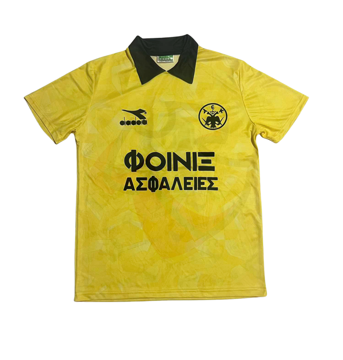 AEK Athens Shirt 1992-1993 Home - Retro Jersey, φανέλα αεκ