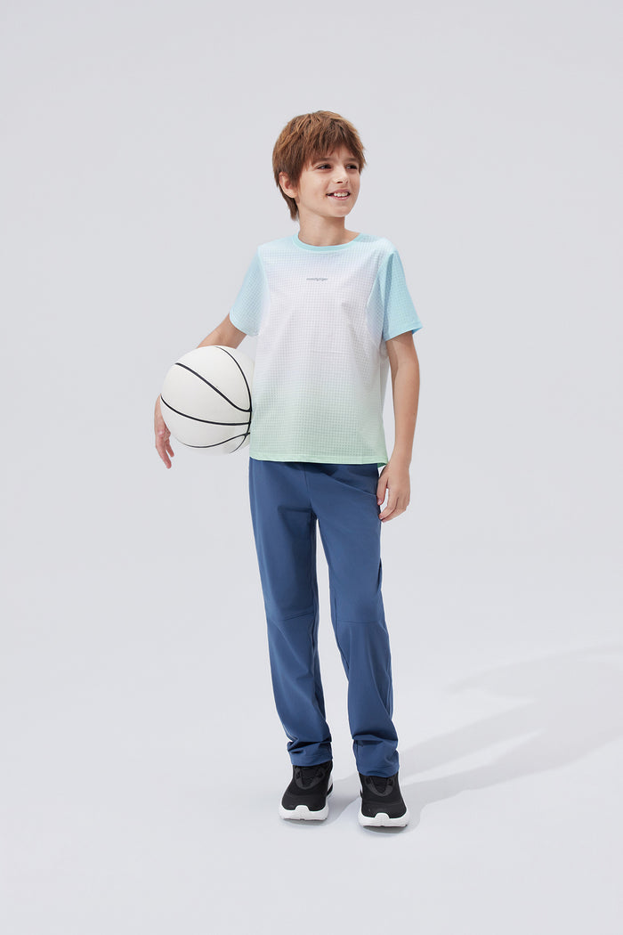 Air Supply Gradient Short Sleeve **Spectrum White Cyan**