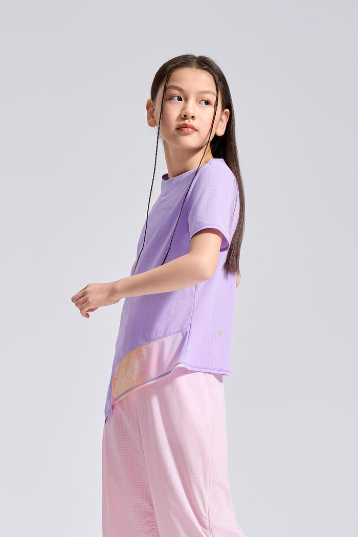 Air Supply Side Tie Short Sleeve Tee **Whelan Purple**