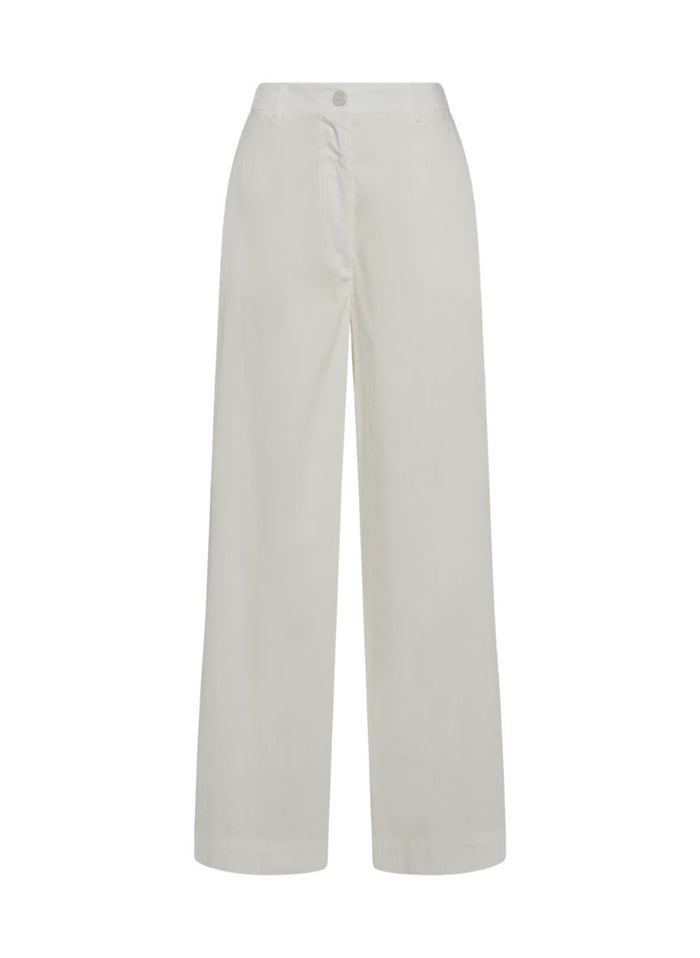 Pants APOELLA Alexa Poplin Pants White Apoella