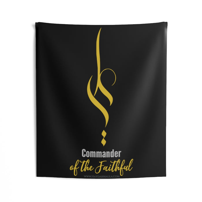 Ali (as) Commander Of The Faithful - Indoor Wall Tapestry/FLag