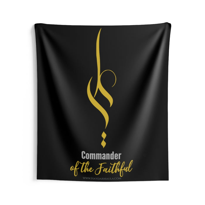 Ali (as) Commander Of The Faithful - Indoor Wall Tapestry/FLag