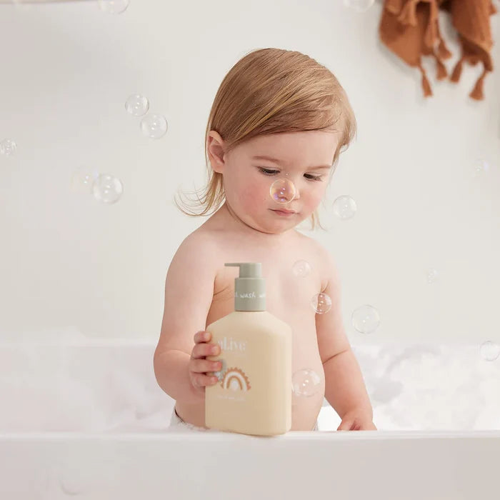 al.ive body Pear Baby Duo Wash & Body Lotion Tray Gift Set