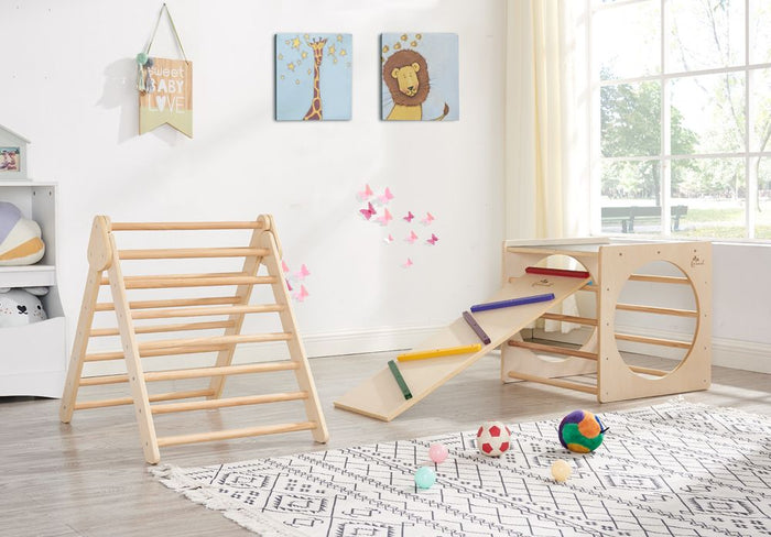 All 4 Kids Ian Pikler Play Cube with Blackboard