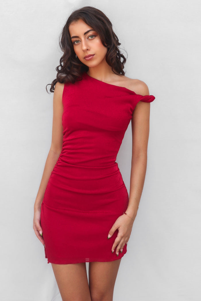 Alma Mini Dress - Red - Runway Goddess