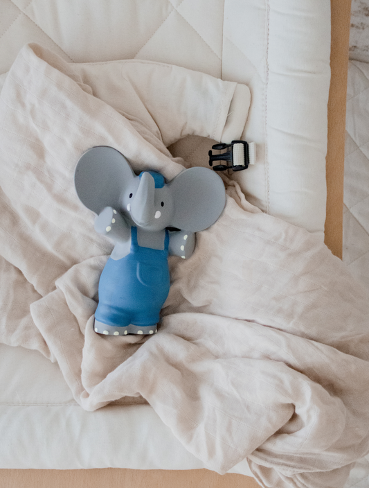 Alvin The Elephant All Rubber Squeaker Toy/Teether Gift Box