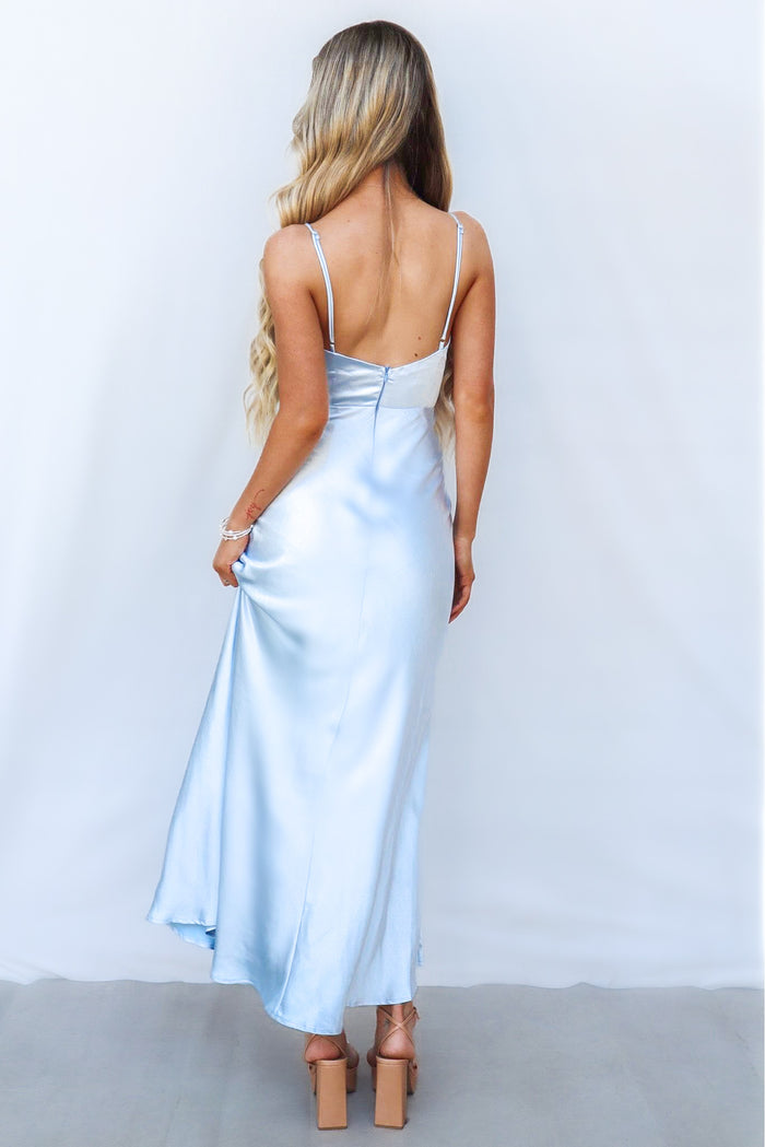 Amal Maxi Dress - Blue - Runway Goddess
