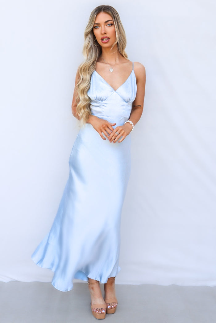 Amal Maxi Dress - Blue - Runway Goddess