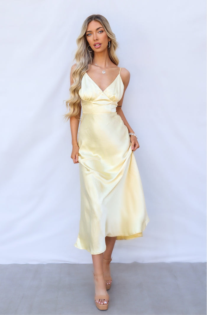 Amal Maxi Dress - Yellow - Runway Goddess