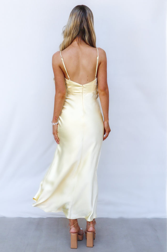 Amal Maxi Dress - Yellow - Runway Goddess