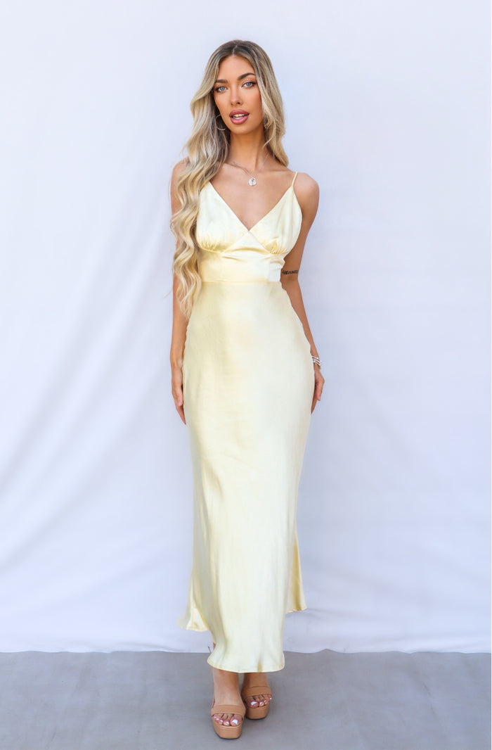Amal Maxi Dress - Yellow - Runway Goddess