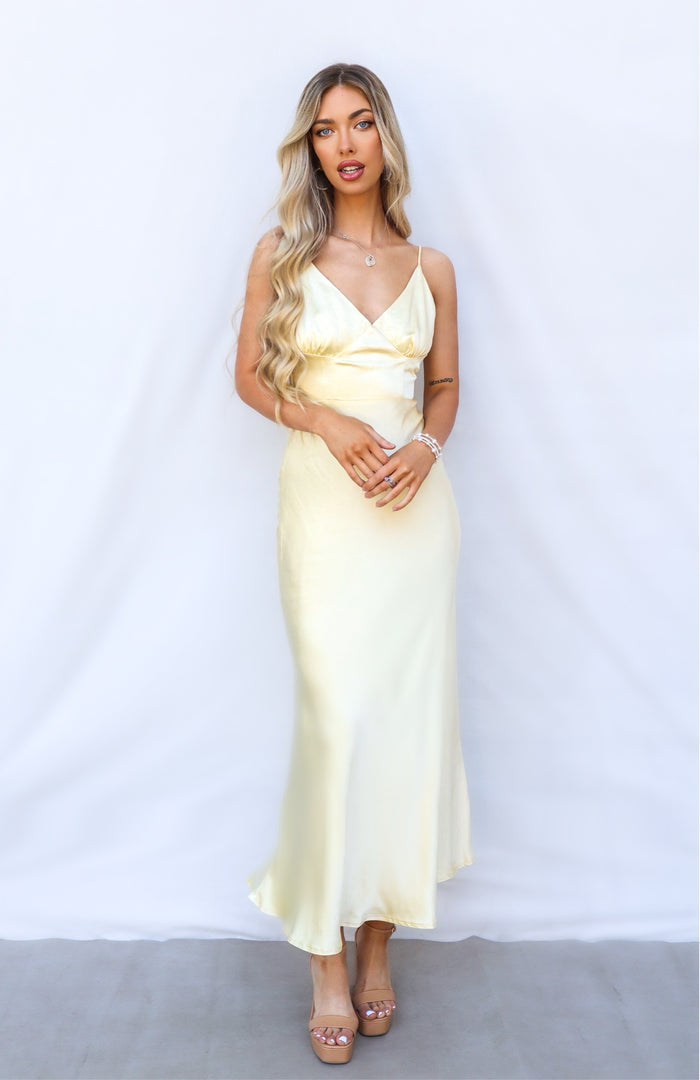 Amal Maxi Dress - Yellow - Runway Goddess